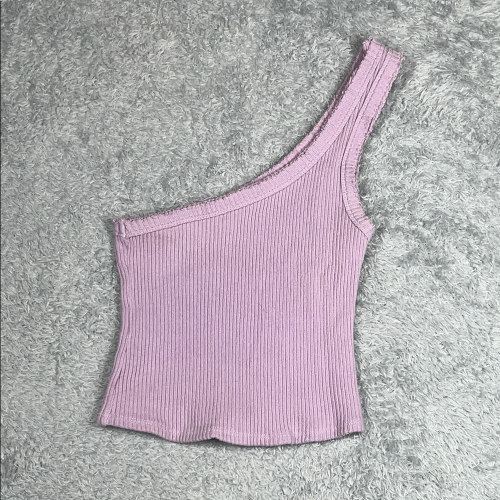 Urban Outfitters Lavender Ribbed Asymmetrical Tank